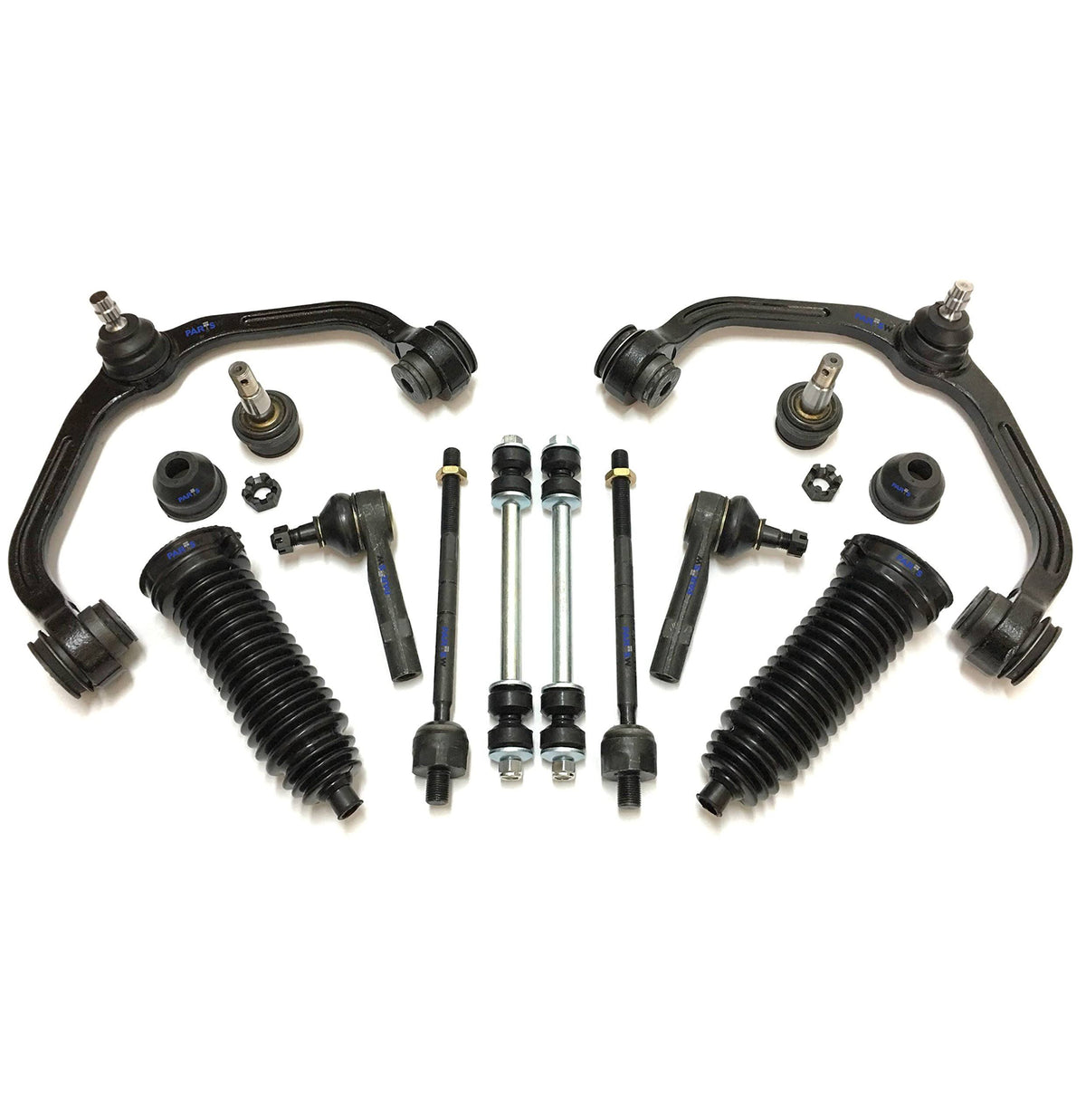 12 Piece Complete Suspension Kit Upper Control Arms Lower Ball Joint C25556