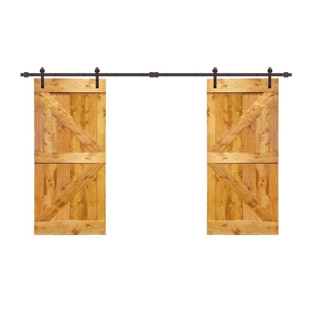 Walnut Barn Door with Hardware Kit R95796