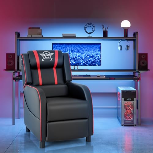 Blue Massage Recliner Chair with Footrest R57763
