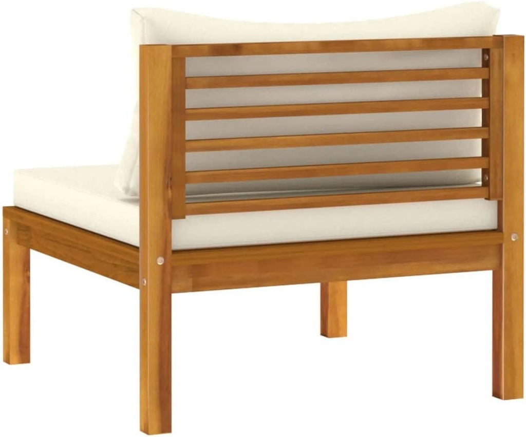 Acacia Wood Patio Chairs with Tea Table and Cushions Z628