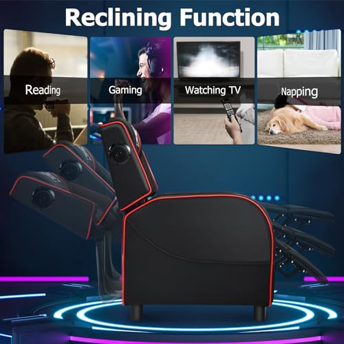 Blue Massage Recliner Chair with Footrest R57763