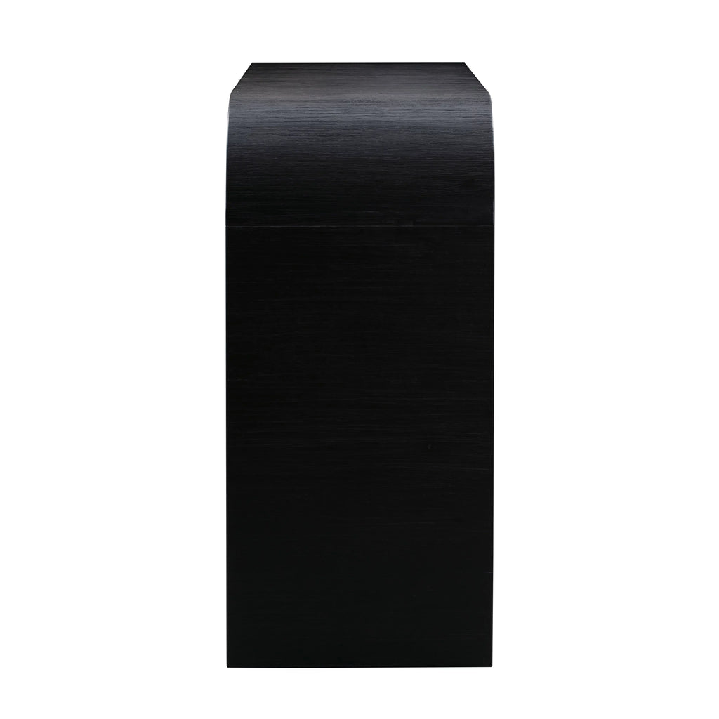 Black Acacia Finish Console Table P709116