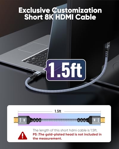 8K HDMI Cable 25FT 48Gbps O8040