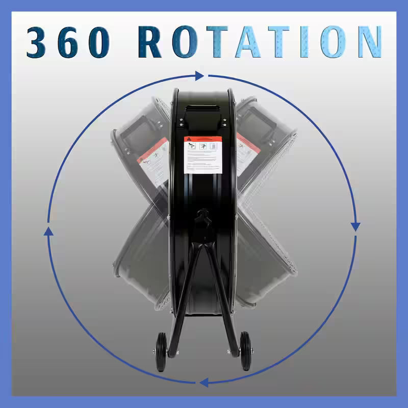 30 in. 3-Speed Portable High Velocity Drum Fan L7620