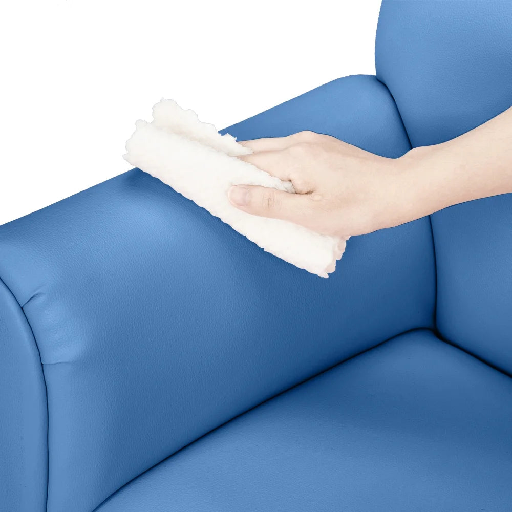 Kids Sofa with Ottoman PVC Leather Toddler Chair V428