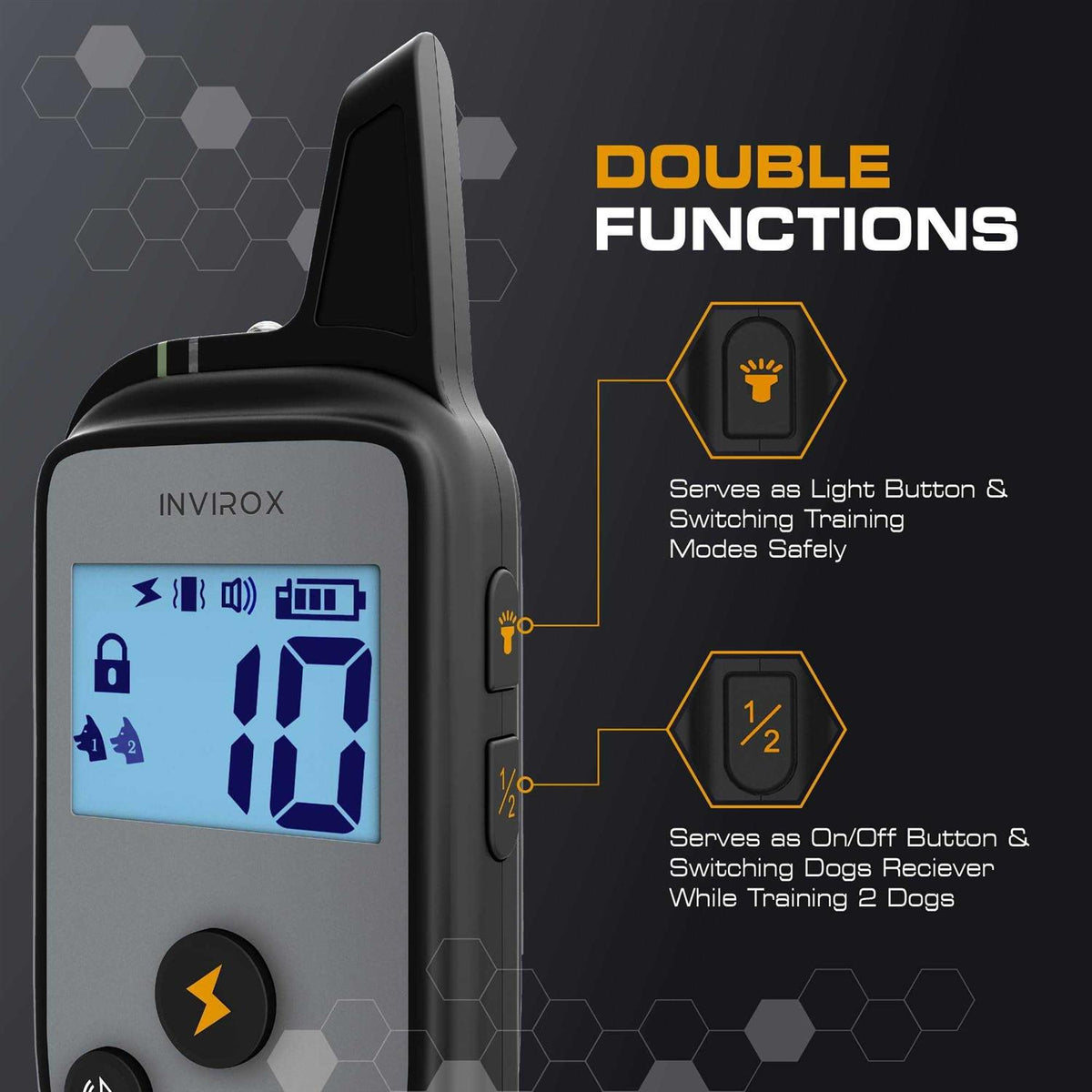 Dog Shock Collar 123 Levels Dog Training Collar P170