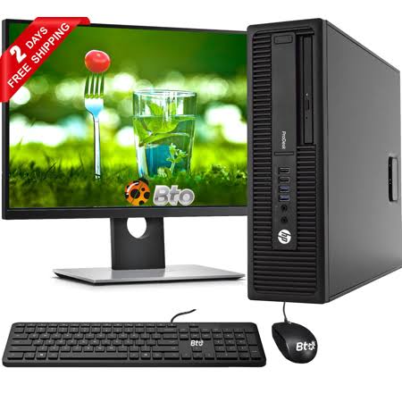 Refurbished Desktop PC Core i5 16GB Ram 2TB Hdd 20 inch LCD G51453