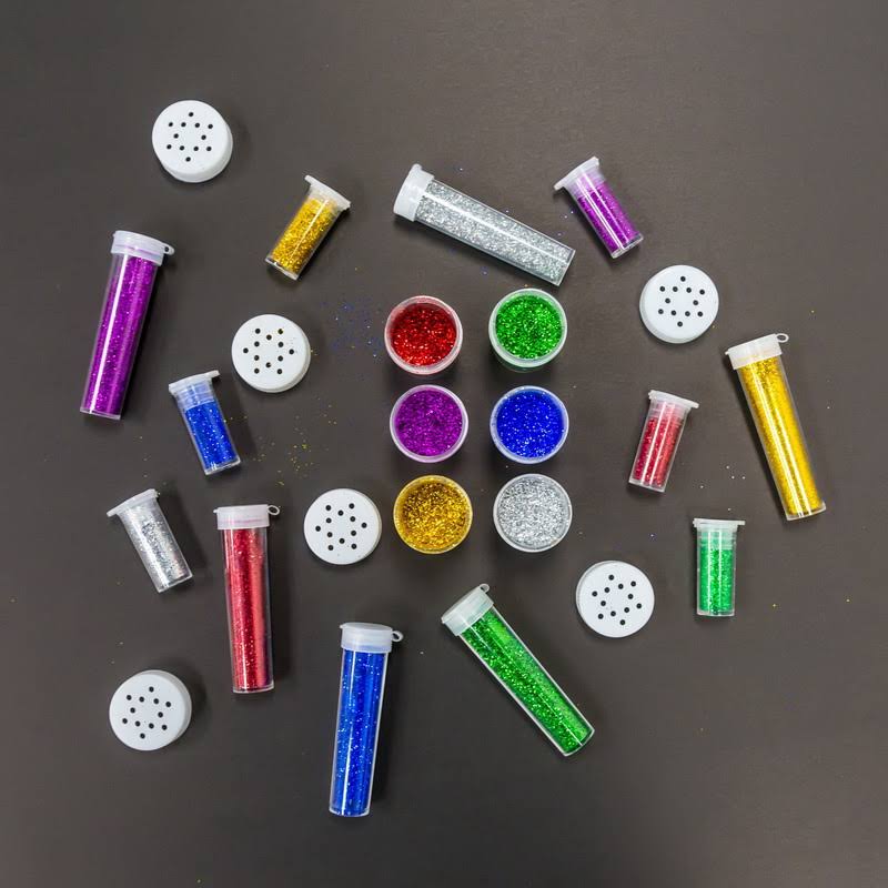 5 Primary Color Glitter Shaker H147180