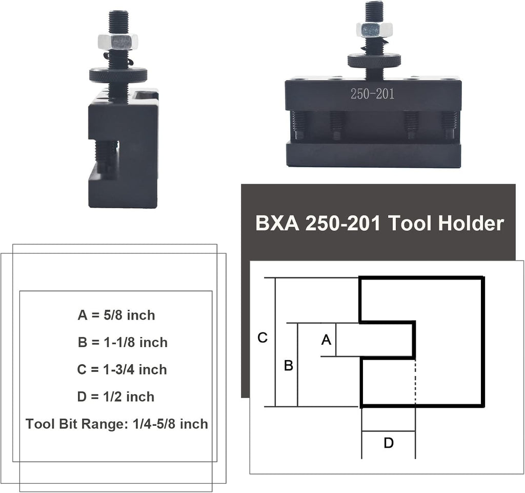 Wedge Type Quick Change CNC Lathe Tool Post Tool Holder K633760