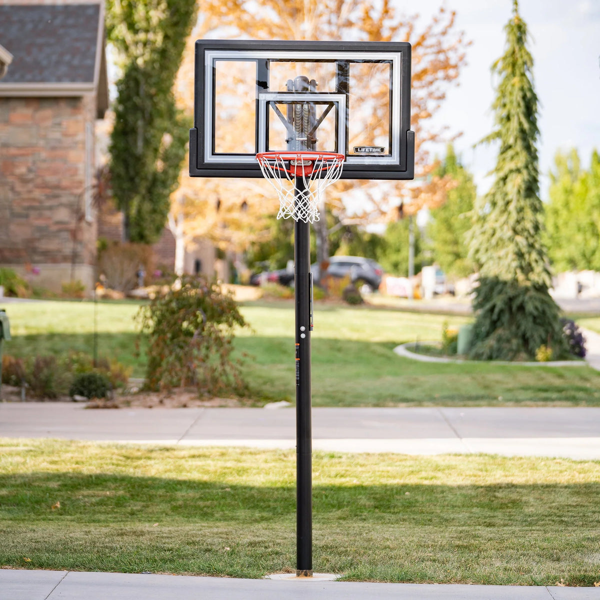 Adjustable Inground Basketball Hoop 50 inch Polycarbonate X808099