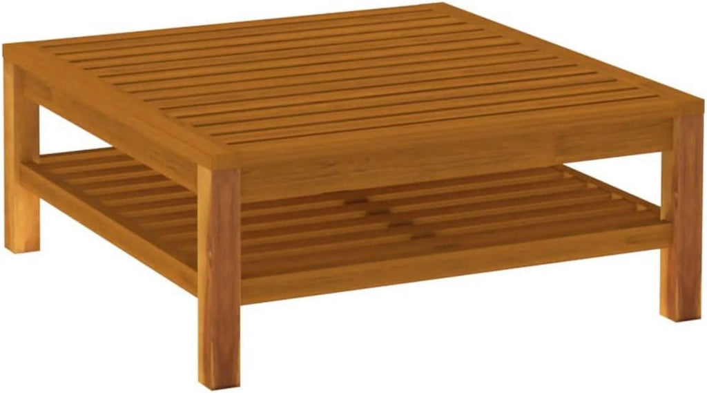 Acacia Wood Patio Chairs with Tea Table and Cushions Z628