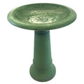 Kale Green Fiber Clay Bird Bath D229