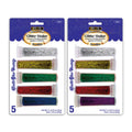 5 Primary Color Glitter Shaker H147180