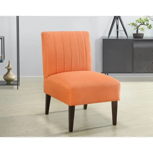 Orange Fabric Upholstered Accent Chair G186