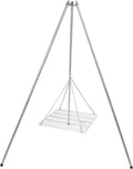 Stainless Steel Campfire Tripod Grill with Grate and Carrying Bag I104