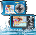 Underwater Camera Full HD 2.7K 48MP Waterproof Camera Dual Screen Digital with 16X Digital Zoom P8060
