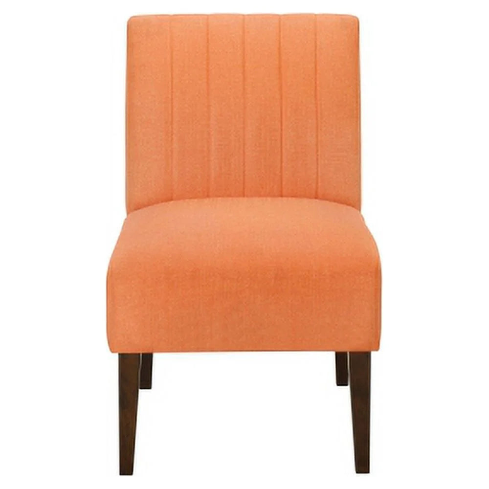 Orange Fabric Upholstered Accent Chair G186