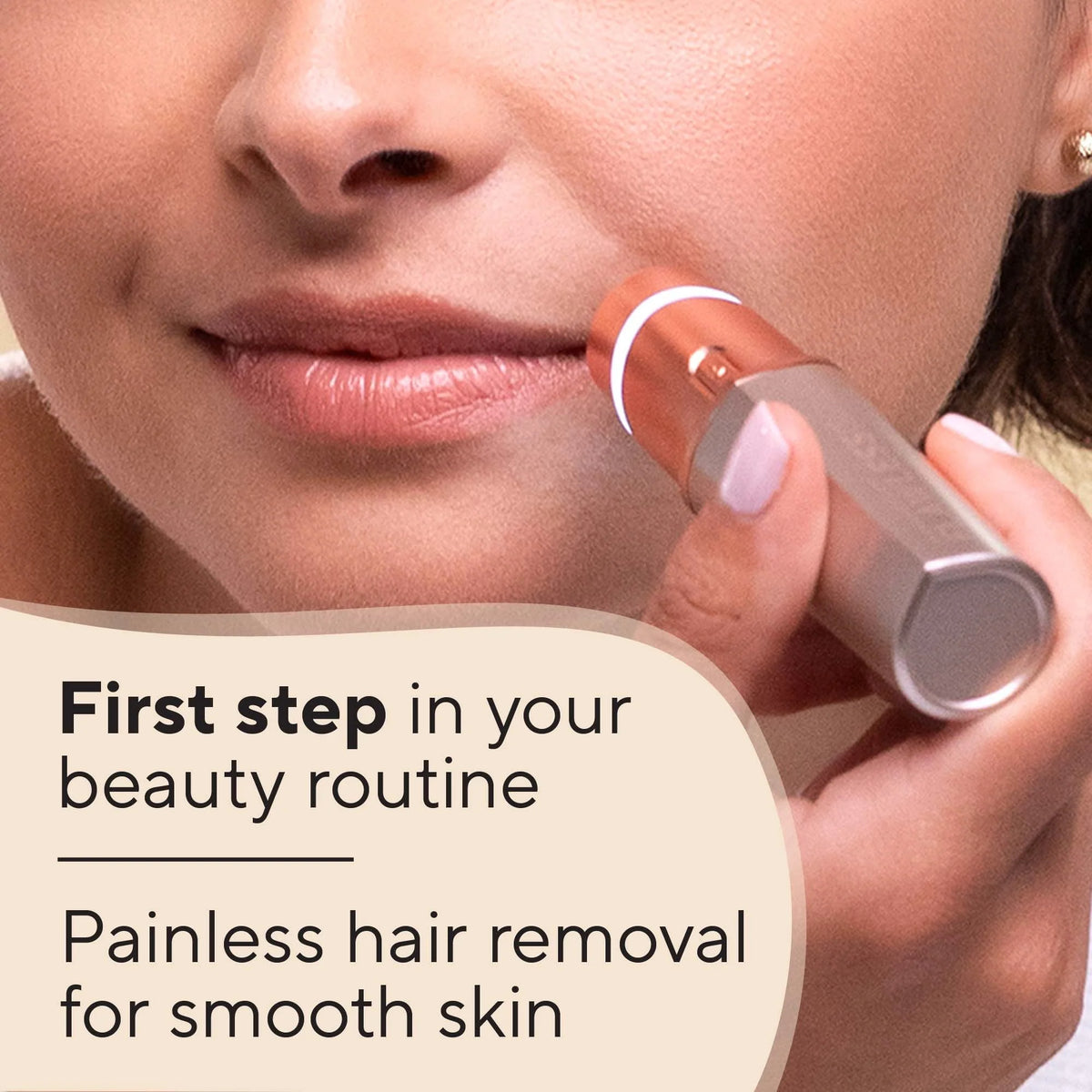 Electric Facial Hair Remover with LED Light D868339