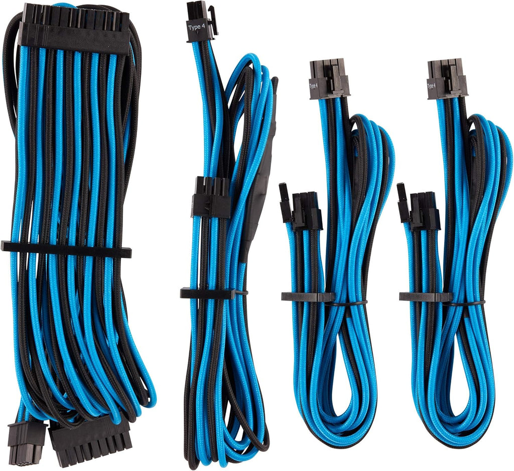 White Individually Sleeved PSU Cables Starter Kit H714459