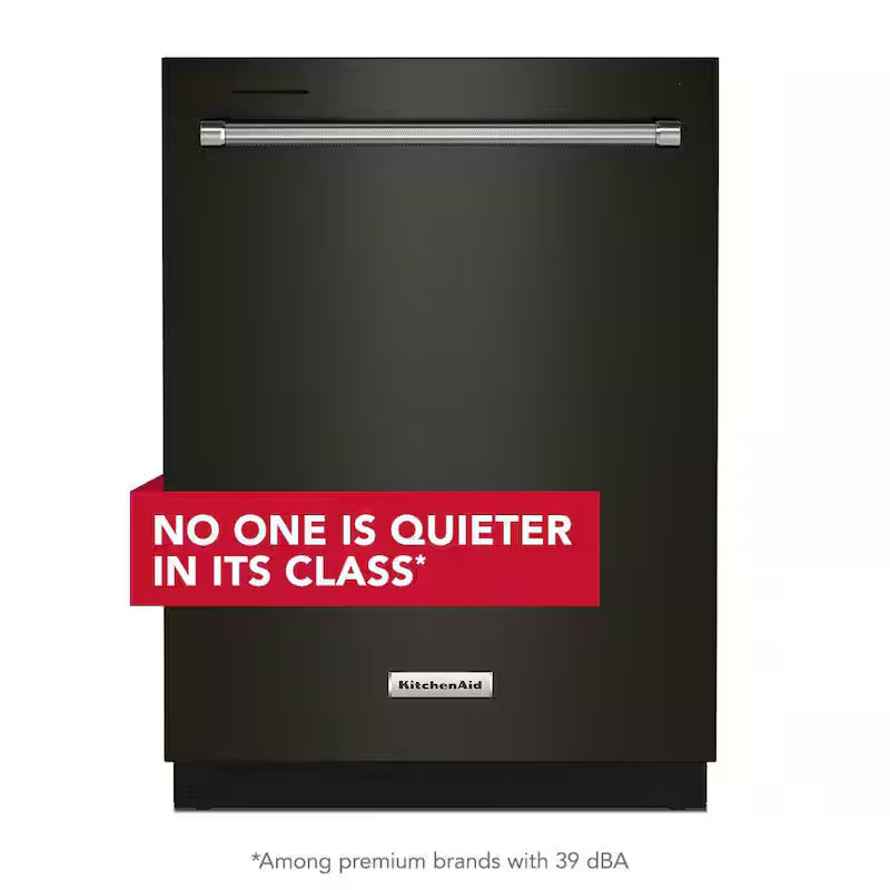 Black Stainless Built-In Tall Tub Dishwasher with Stainless Steel Tub, 39 DBA I275617