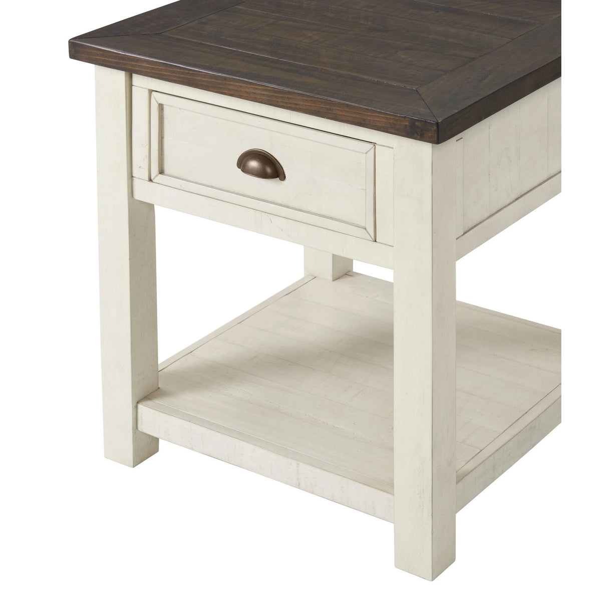 24 Inch End Table with Drawer and Shelf U24822