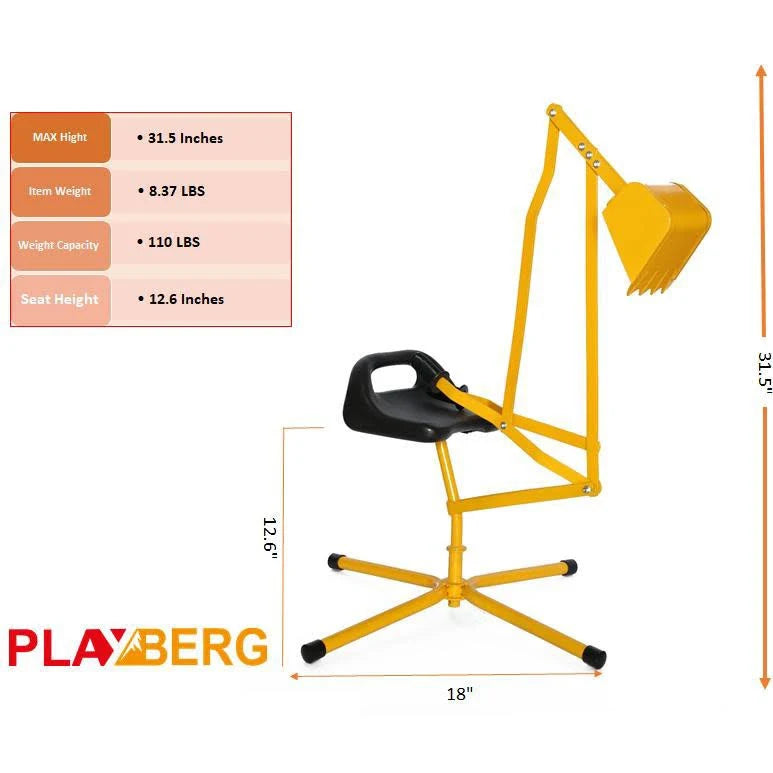 Metal Sand Digger Toy Crane Y51361