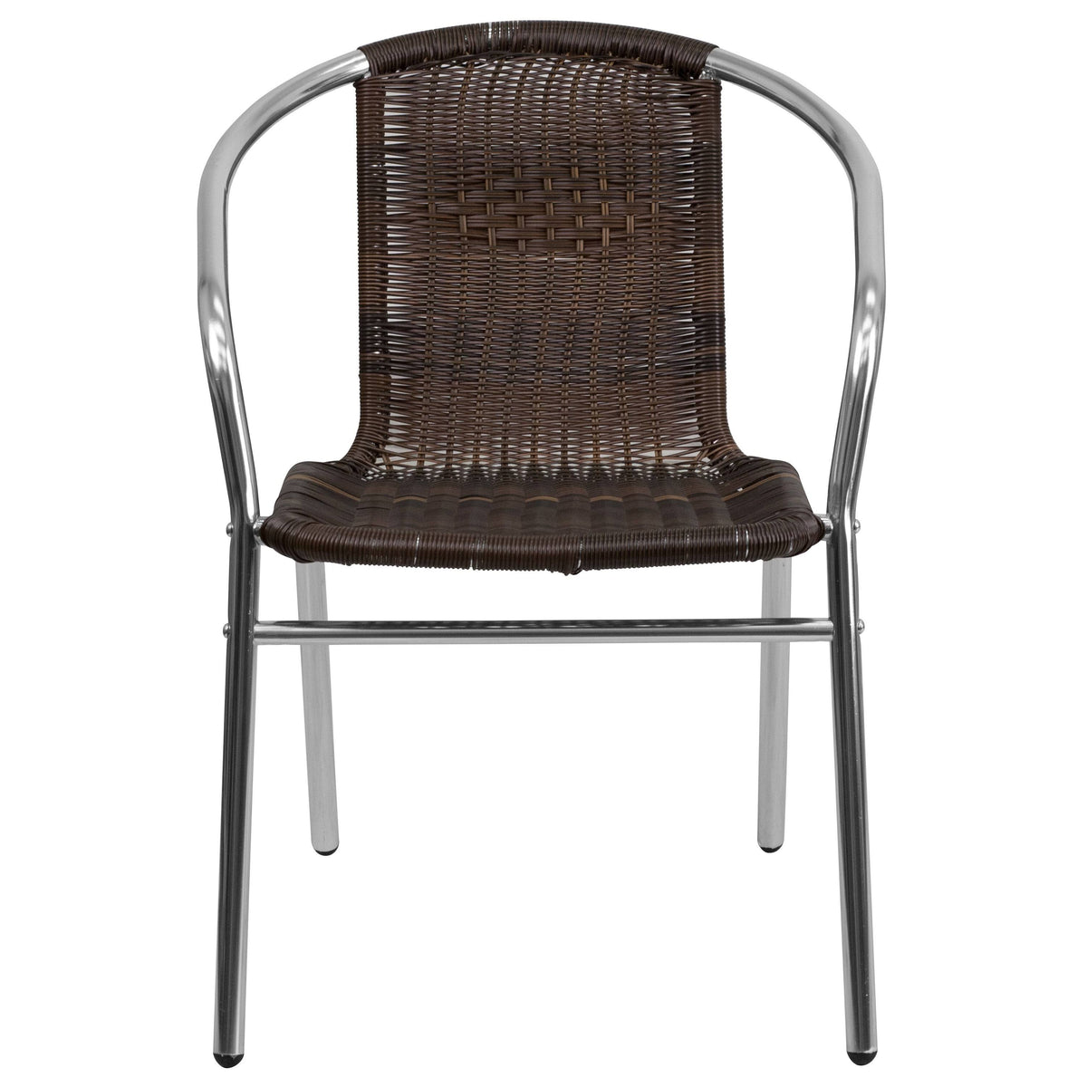 Aluminum and Rattan Stack Chair S6615