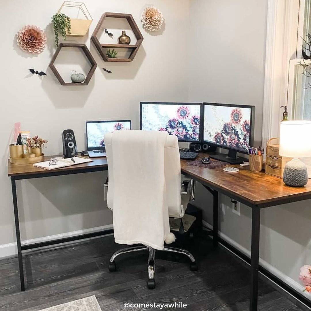 L-Shaped Computer Desk E76546