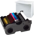 45000 YMCKO Color Ribbon PVC Card Bundle W220952