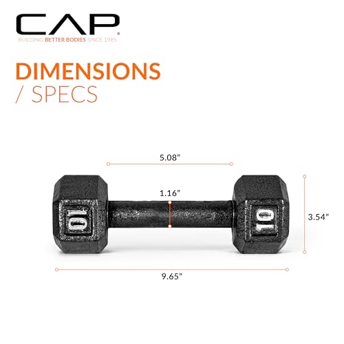 Cast Iron Hex Dumbbell O99409
