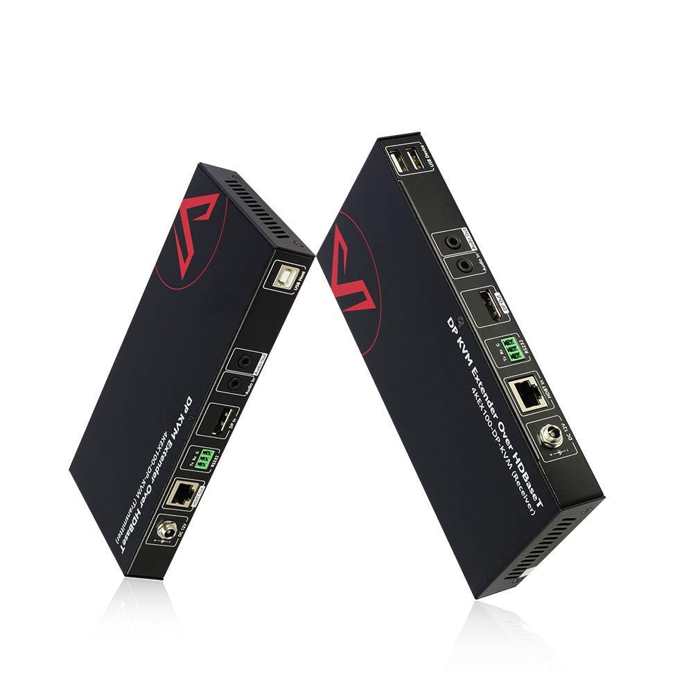 HDMI USB Extender KVM, 100m 4K 60Hz Over Cat5e/6a, 4 Ports USB2.0, RS232, POE I579