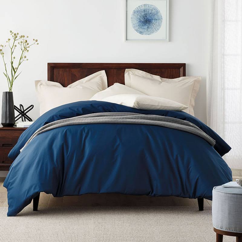 King Supima Cotton Percale Duvet Cover G514