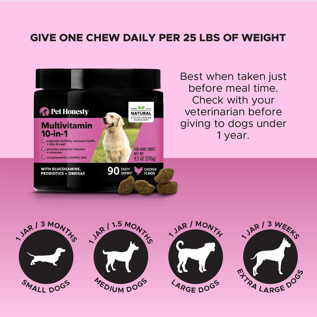 10 in 1 Multivitamin Glucosamine Soft Chews S218940