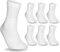 6 Pairs Non-Binding Moisture-Wicking Cotton Ankle Socks K2307