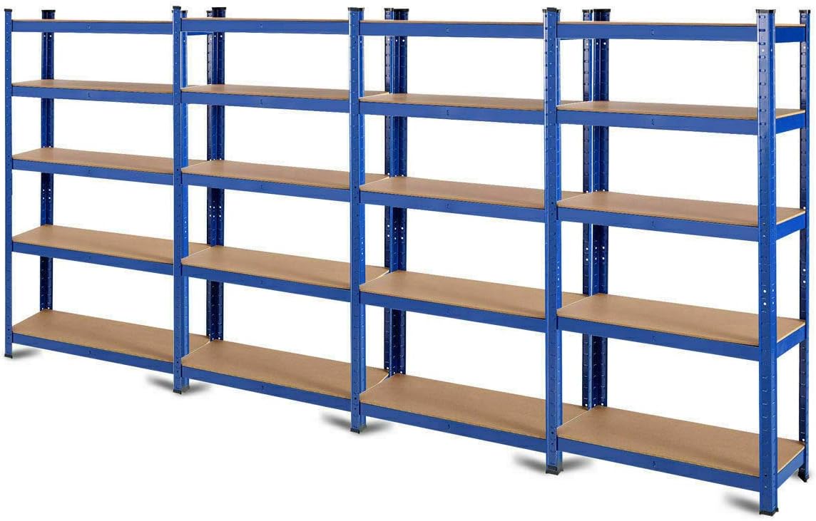Blue 5 Tier Steel Utility Shelves S30074