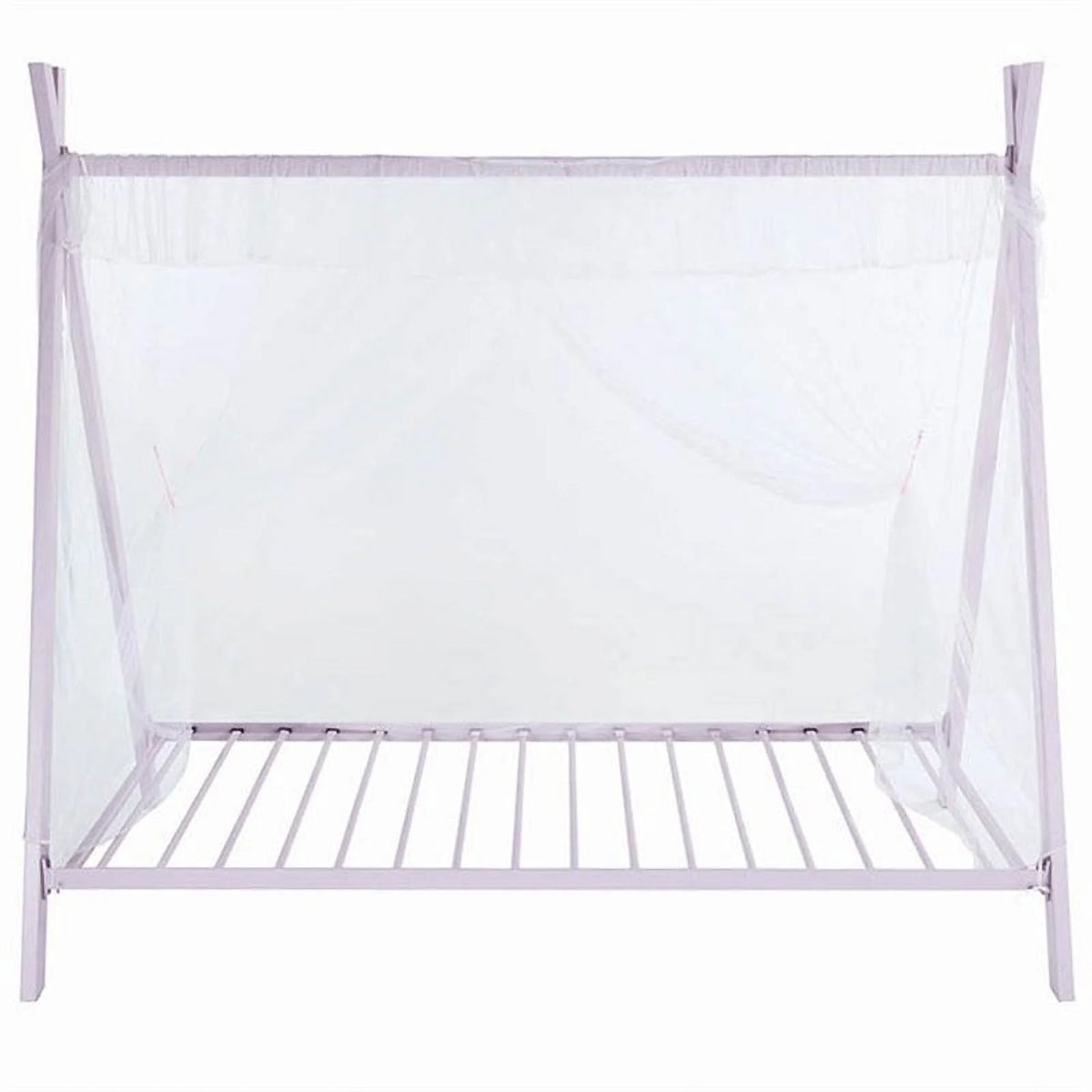 Twin Metal Tent Bed Pink B7917