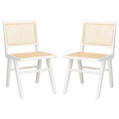 White Solid Wood Side Chair L969