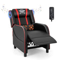 Blue Massage Recliner Chair with Footrest R57763