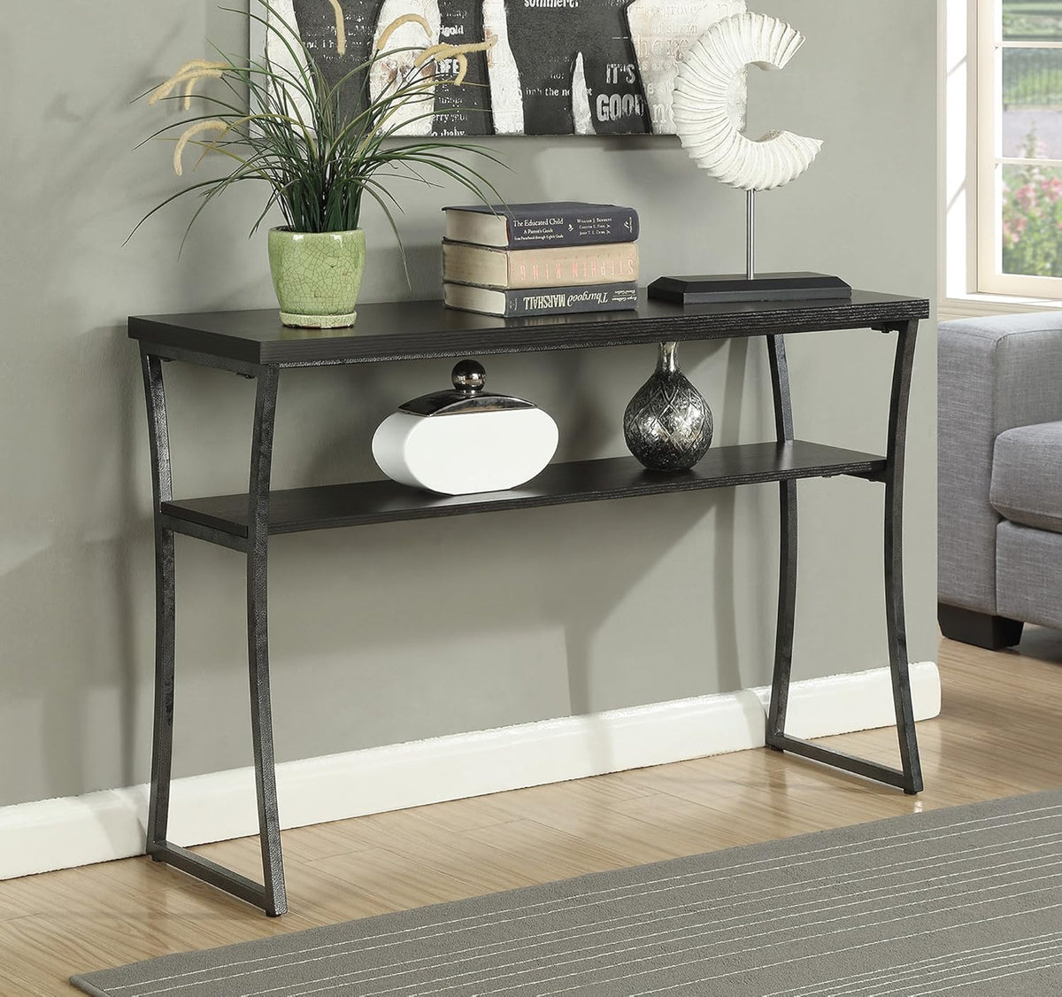 Faux Birch Console Table X96601